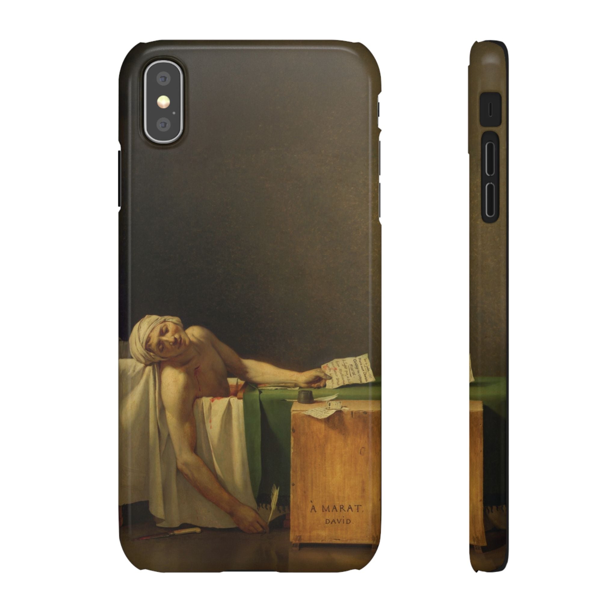The Death of Marat by Jacques-Louis David - iPhone Slim Case