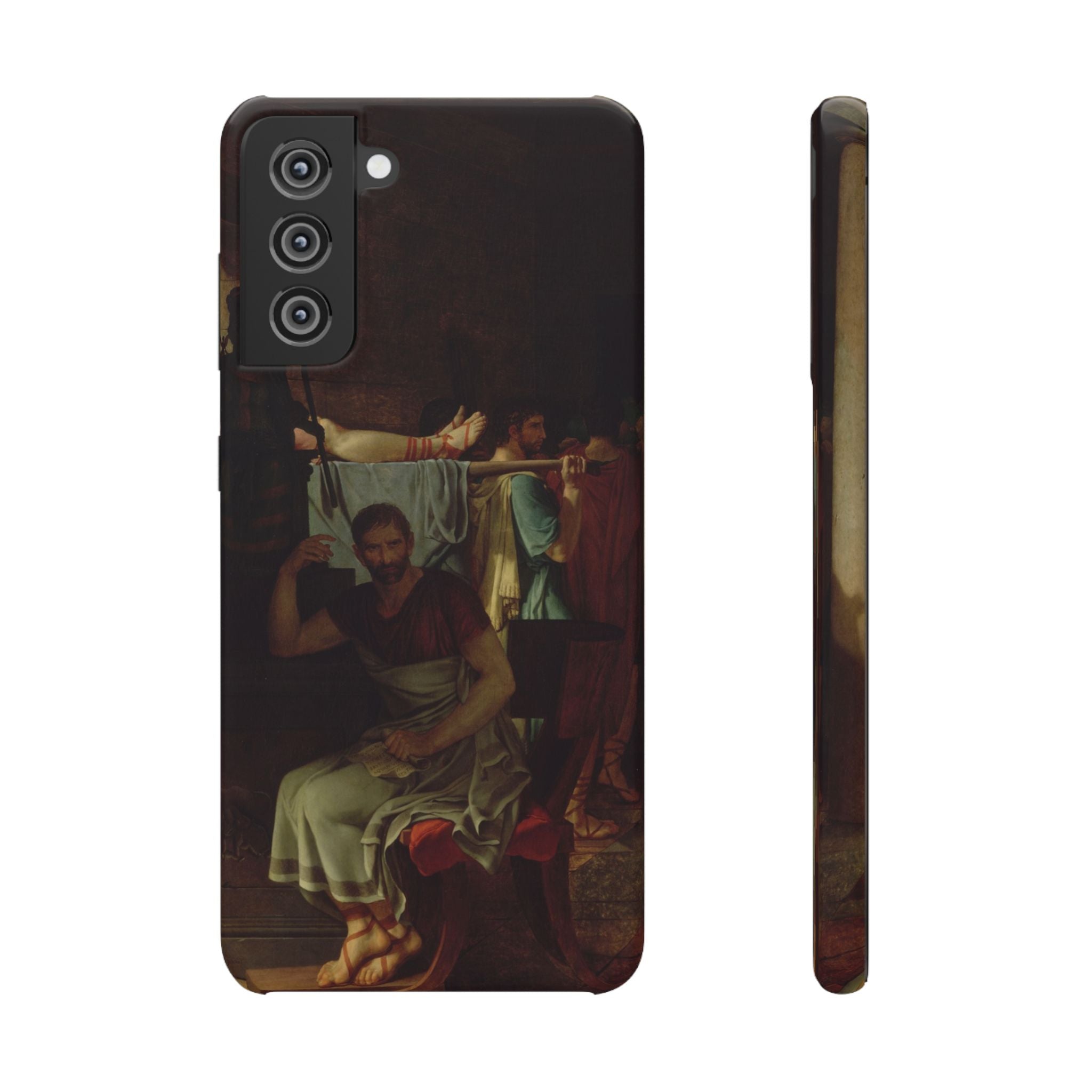 The Lictors Bring to Brutus the Bodies of His Sons I by Jacques-Louis David - Samsung Slim Case