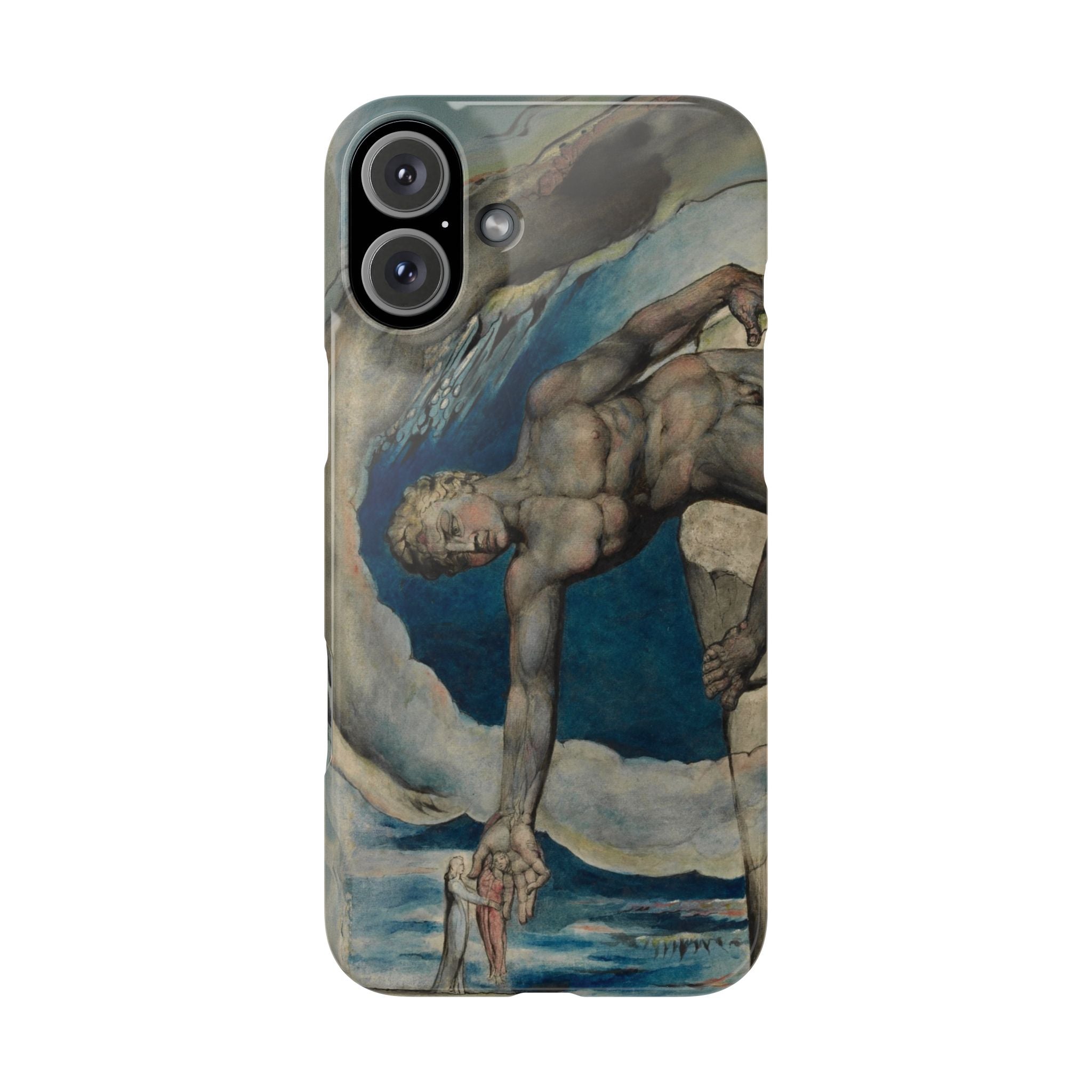Antaeus setting down Dante and Virgil in the Last Circle of Hell by William Blake - iPhone Slim Case
