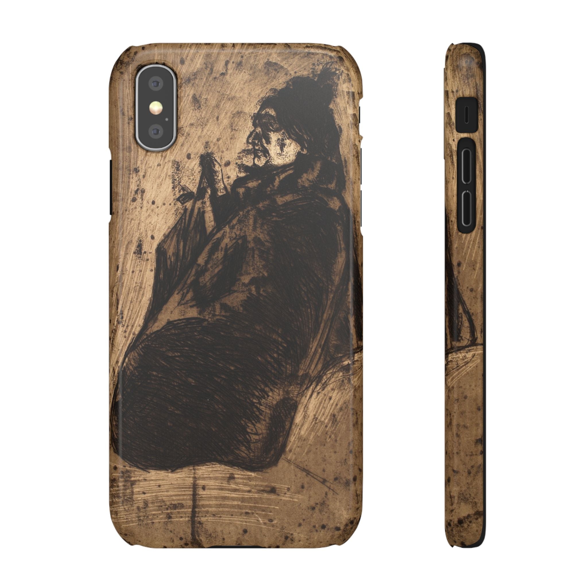 Old Woman by Edvard Munch - iPhone Slim Case