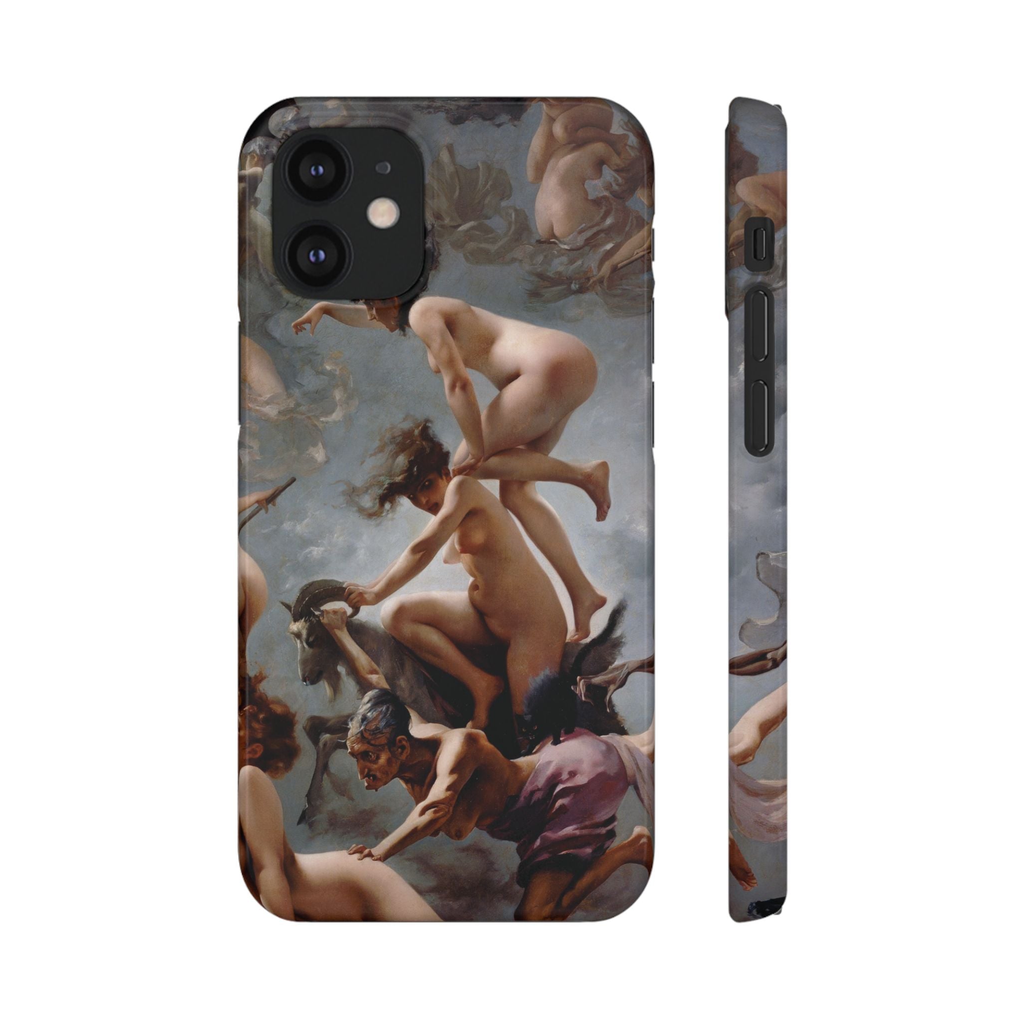 Witches going to their Sabbath by Luis Ricardo Falero - iPhone Slim Case