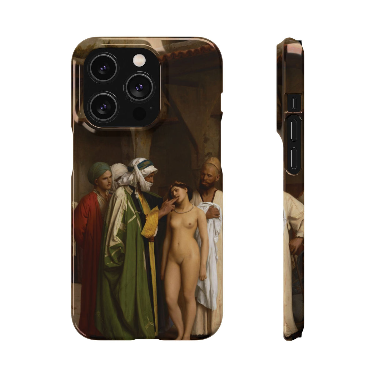 Le Marche d'esclaves by Jean-Leon Gerome - iPhone Slim Case