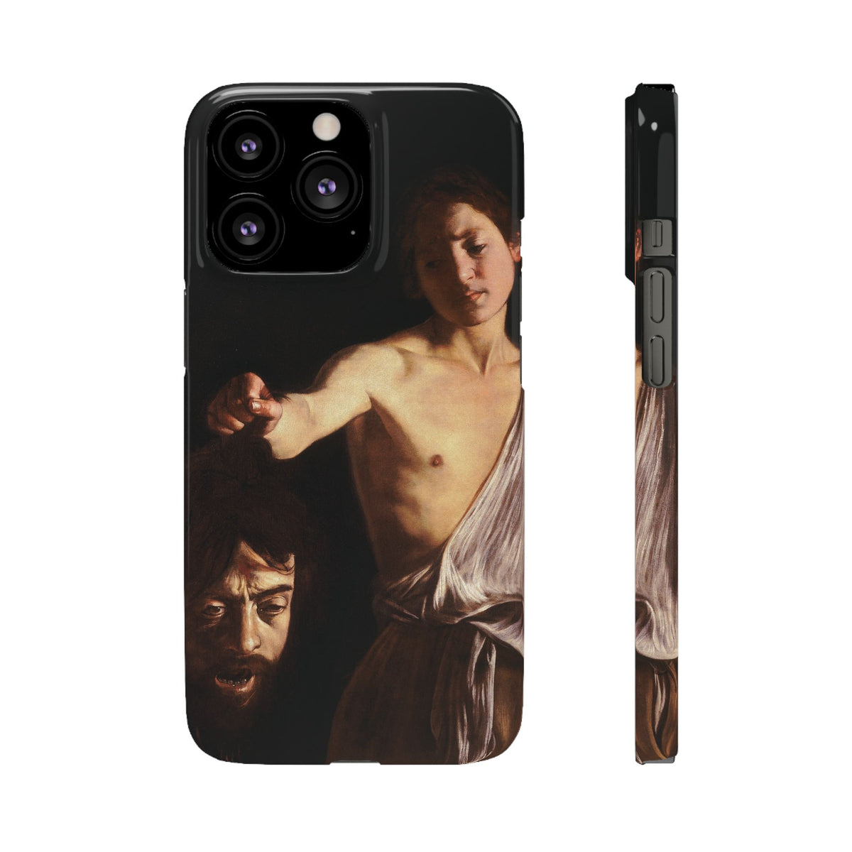 David with the Head of Goliath by Caravaggio - iPhone Slim Case