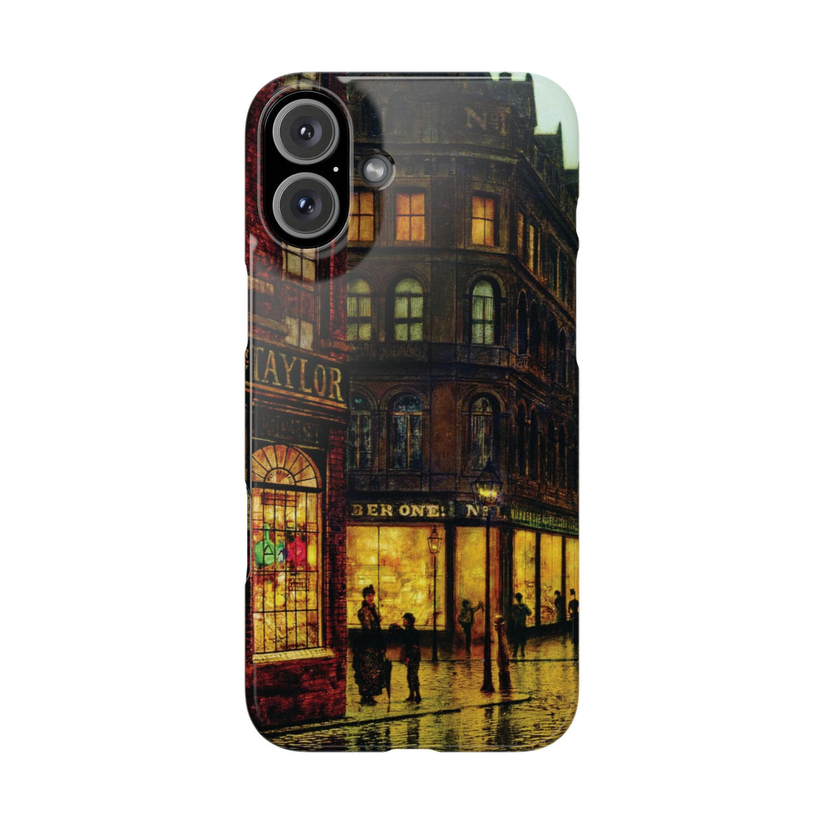 Boar Lane Leeds by John Atkinson Grimshaw - iPhone Slim Case