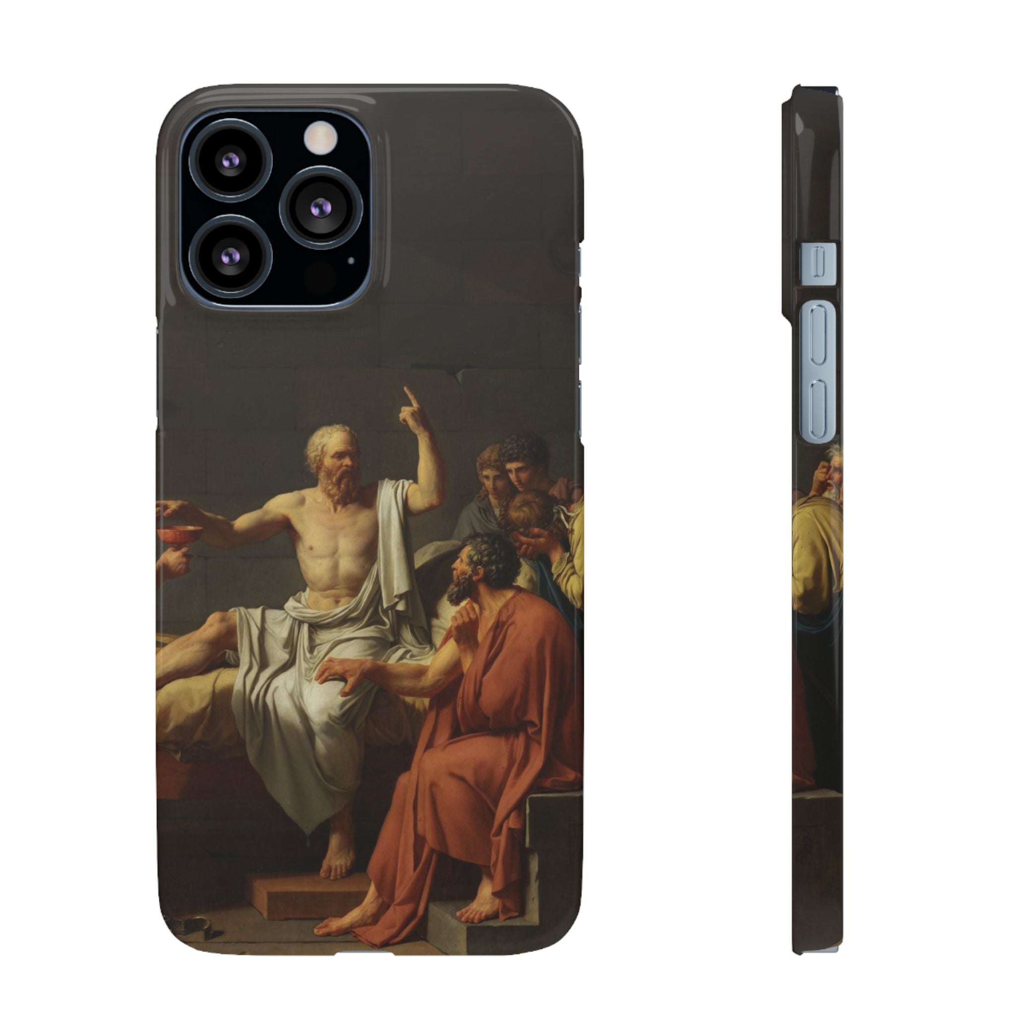 The Death of Socrates by Jacques-Louis David - iPhone Slim Case