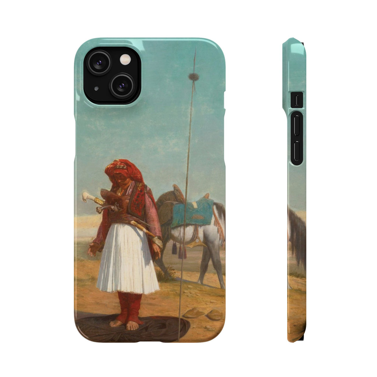 Prayer in the Desert by Jean-Leon Gerome - iPhone Slim Case