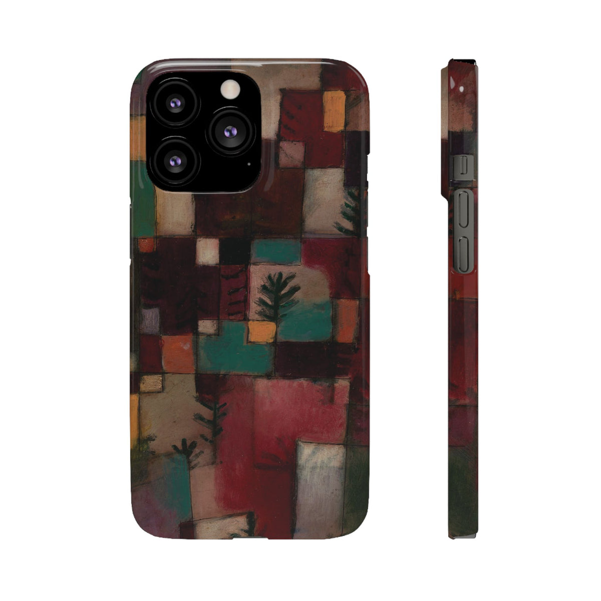 Redgreen and Violet-Yellow Rhythms by Paul Klee - iPhone Slim Case