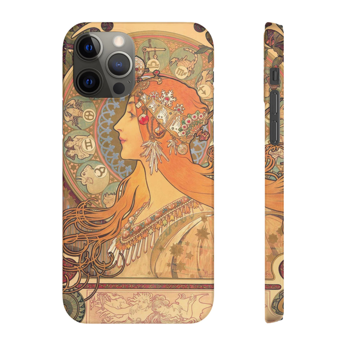 Zodiac by Alphonse Mucha - iPhone Slim Case