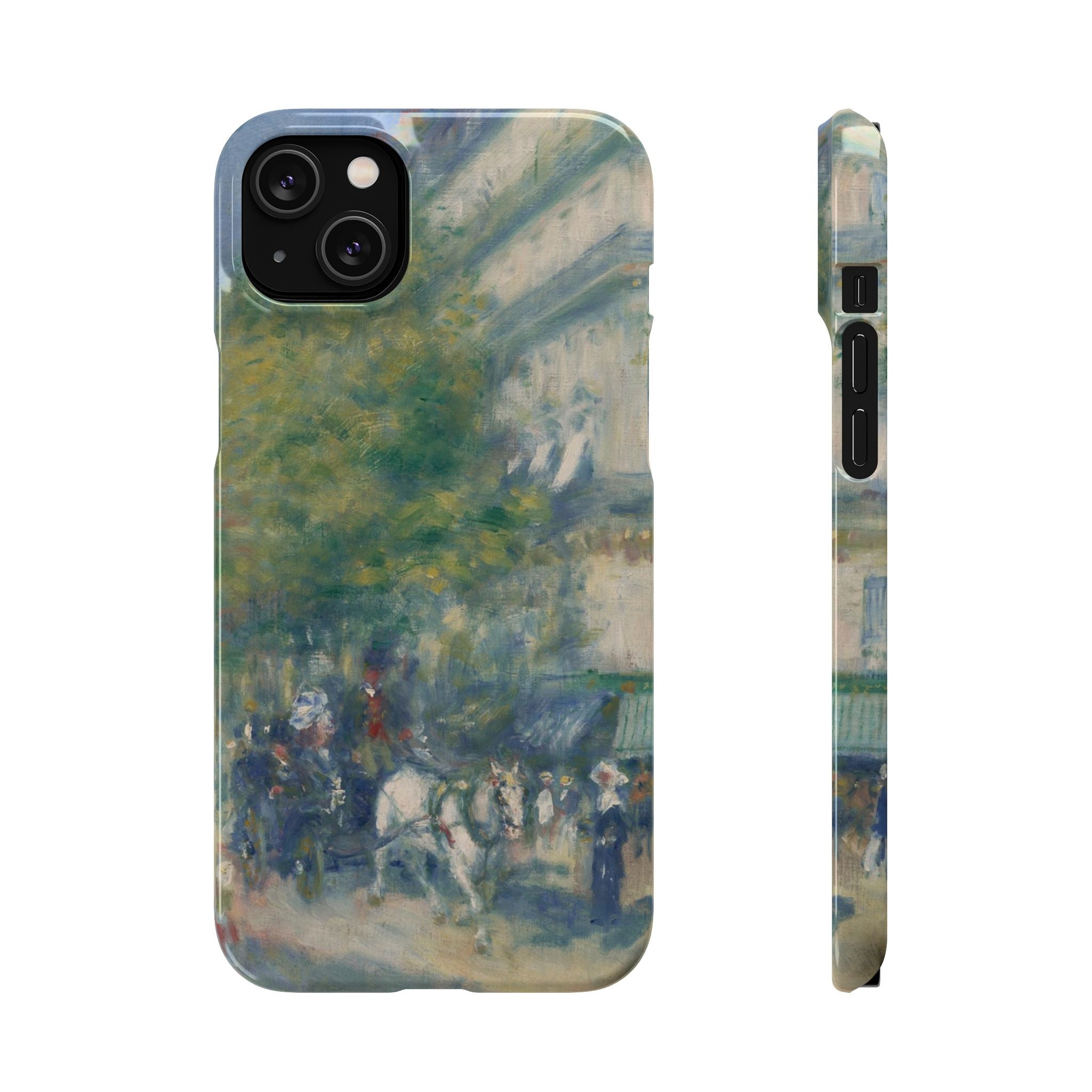 The Grands Boulevards by Pierre Auguste Renoir - iPhone Slim Case
