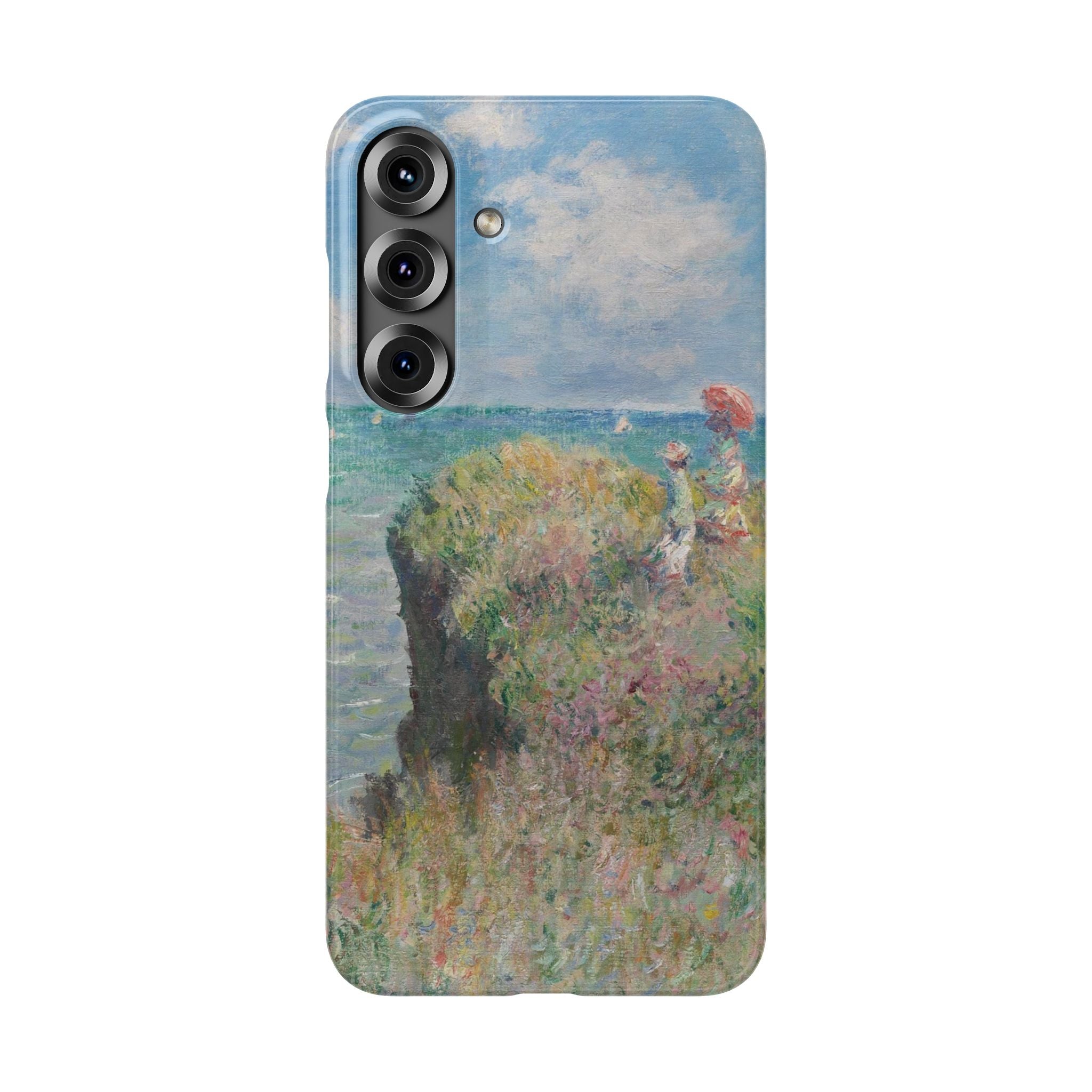 Cliff Walk at Pourville by Claude Monet - Samsung Slim Case