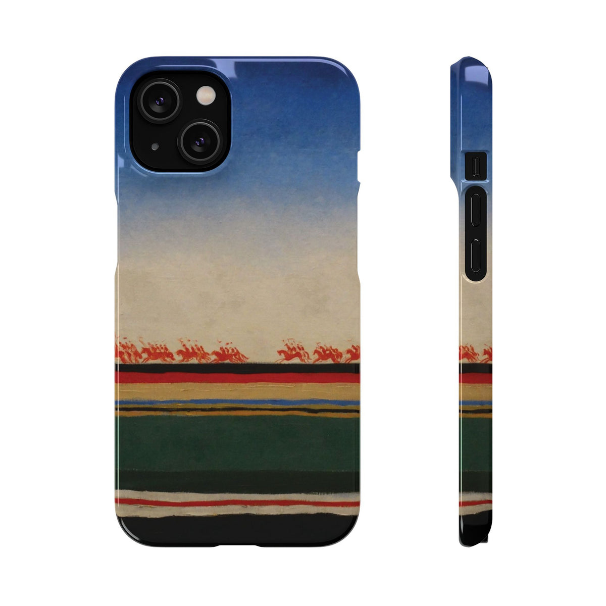 Red Cavalry Riding by Kazimir Malevich - iPhone Slim Case