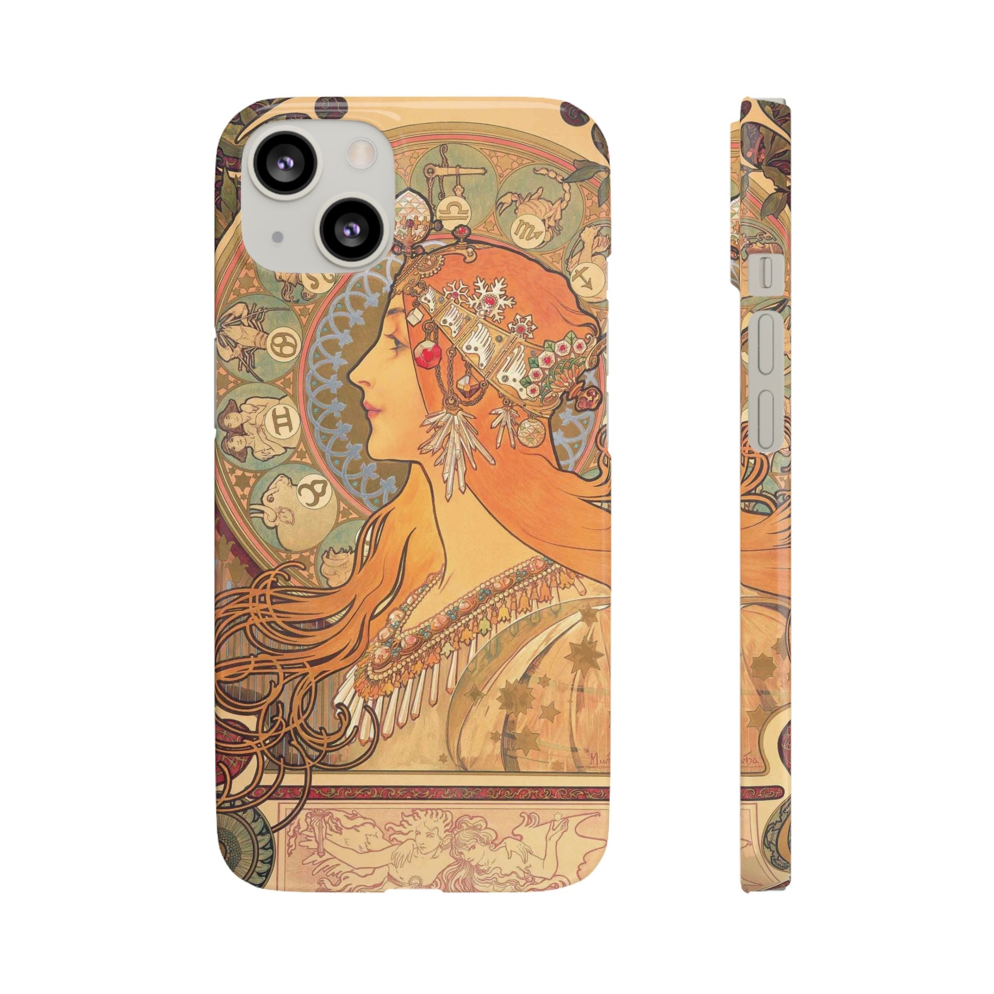 Zodiac by Alphonse Mucha - iPhone Slim Case