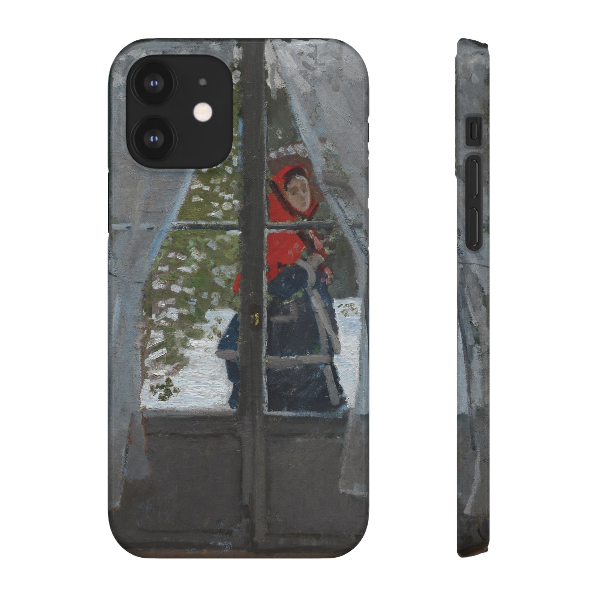Le mouchoir rouge by Claude Monet - iPhone Slim Case