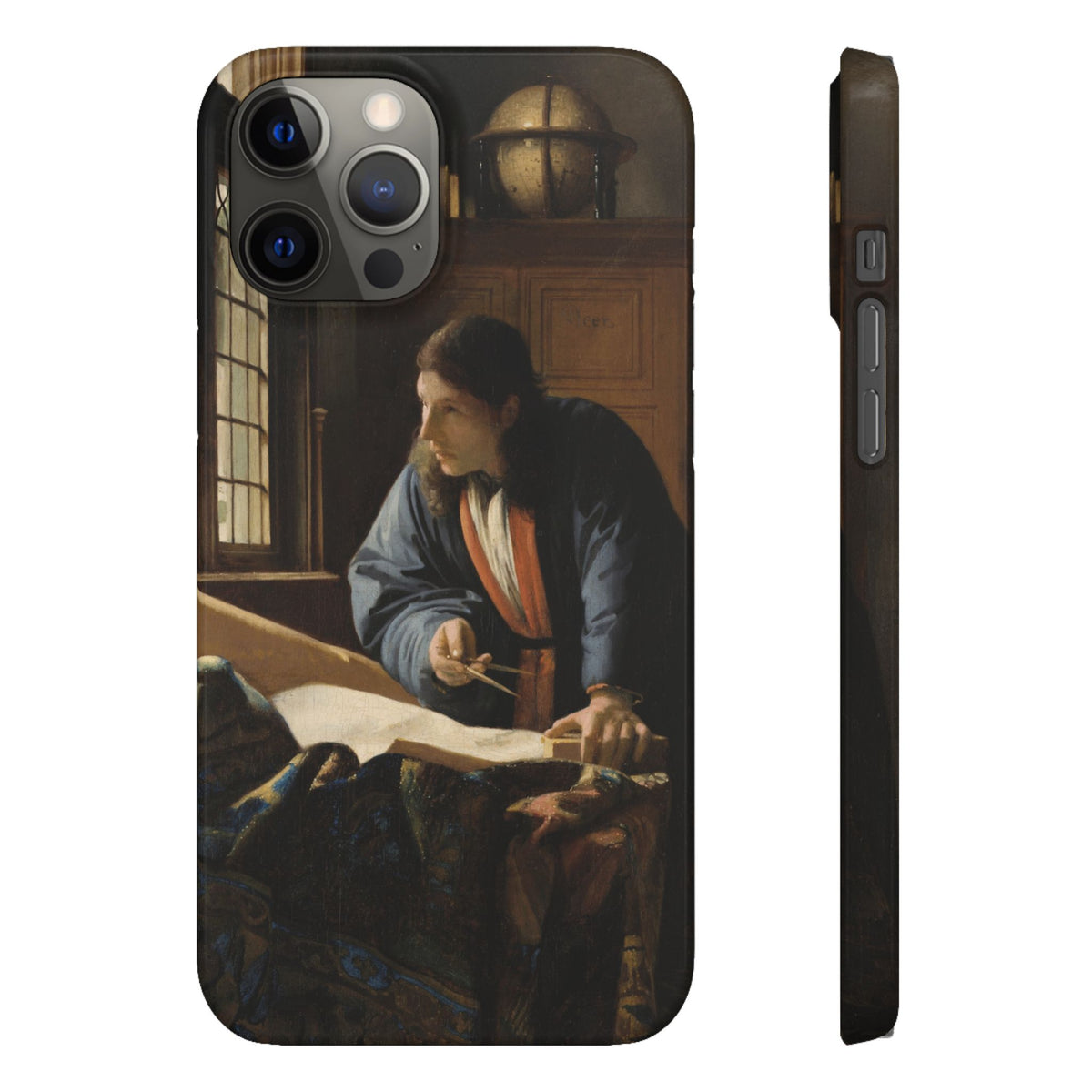 The Geographer by Johannes Vermeer - iPhone Slim Case