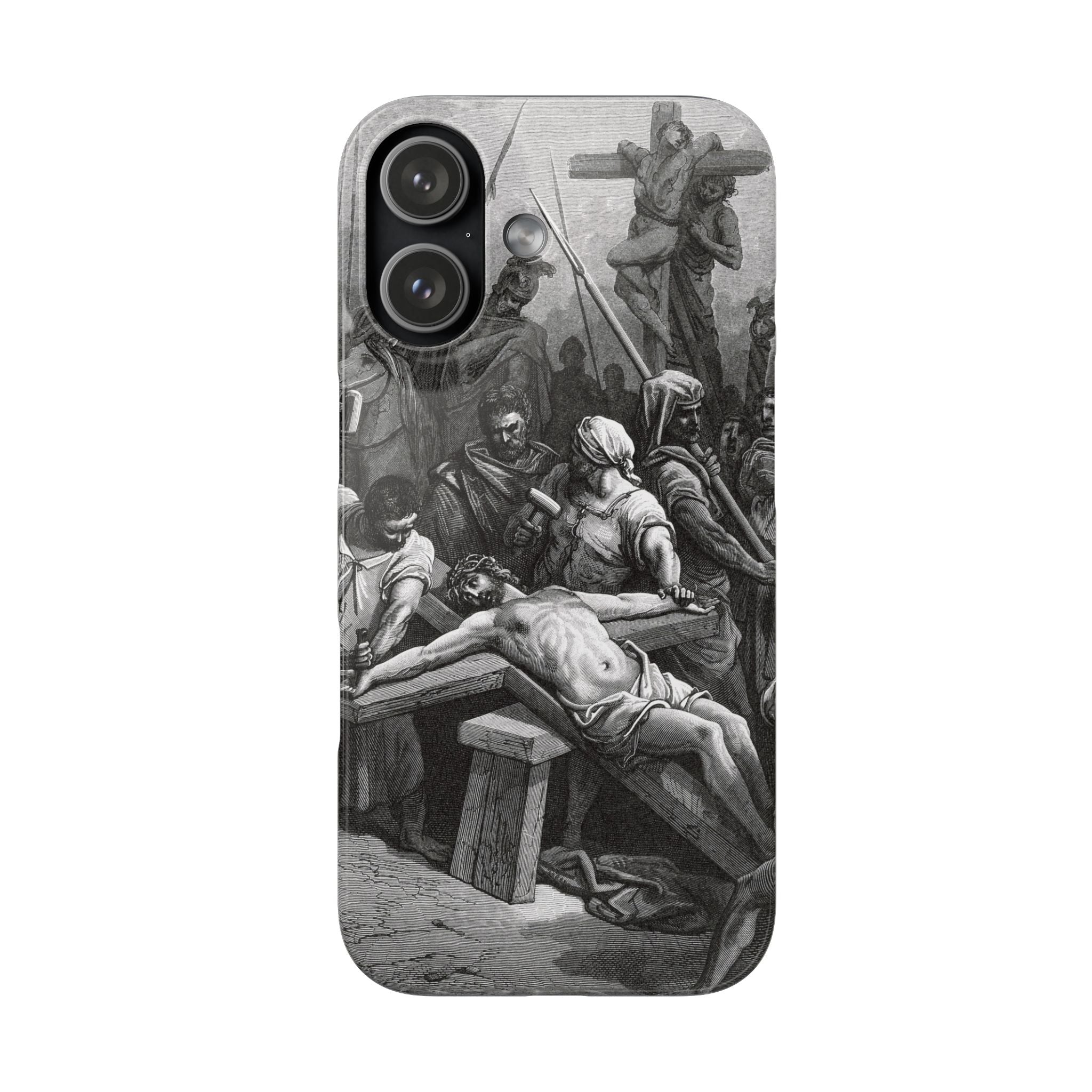 Crucifixion of Jesus by Gustave Doré - iPhone Slim Case