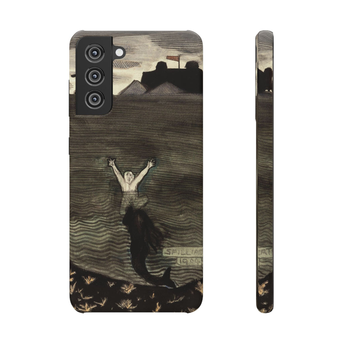 The Call of the Mermaid The Drowning by Leon Spilliaert - Samsung Slim Case
