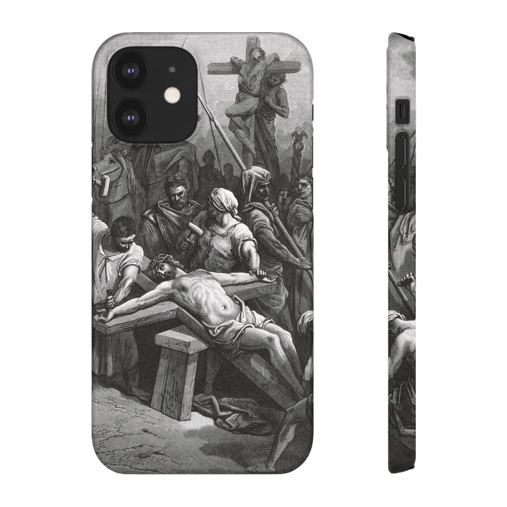 Crucifixion of Jesus by Gustave Doré - iPhone Slim Case