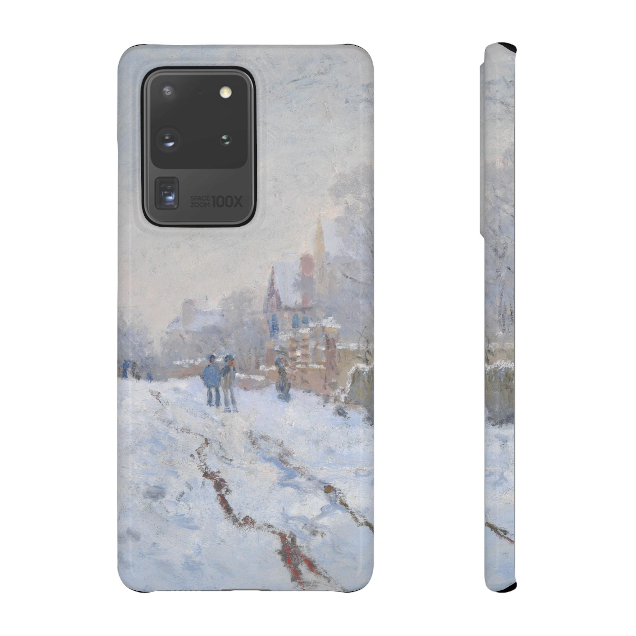Snow Scene at Argenteuil by Claude Monet - Samsung Slim Case