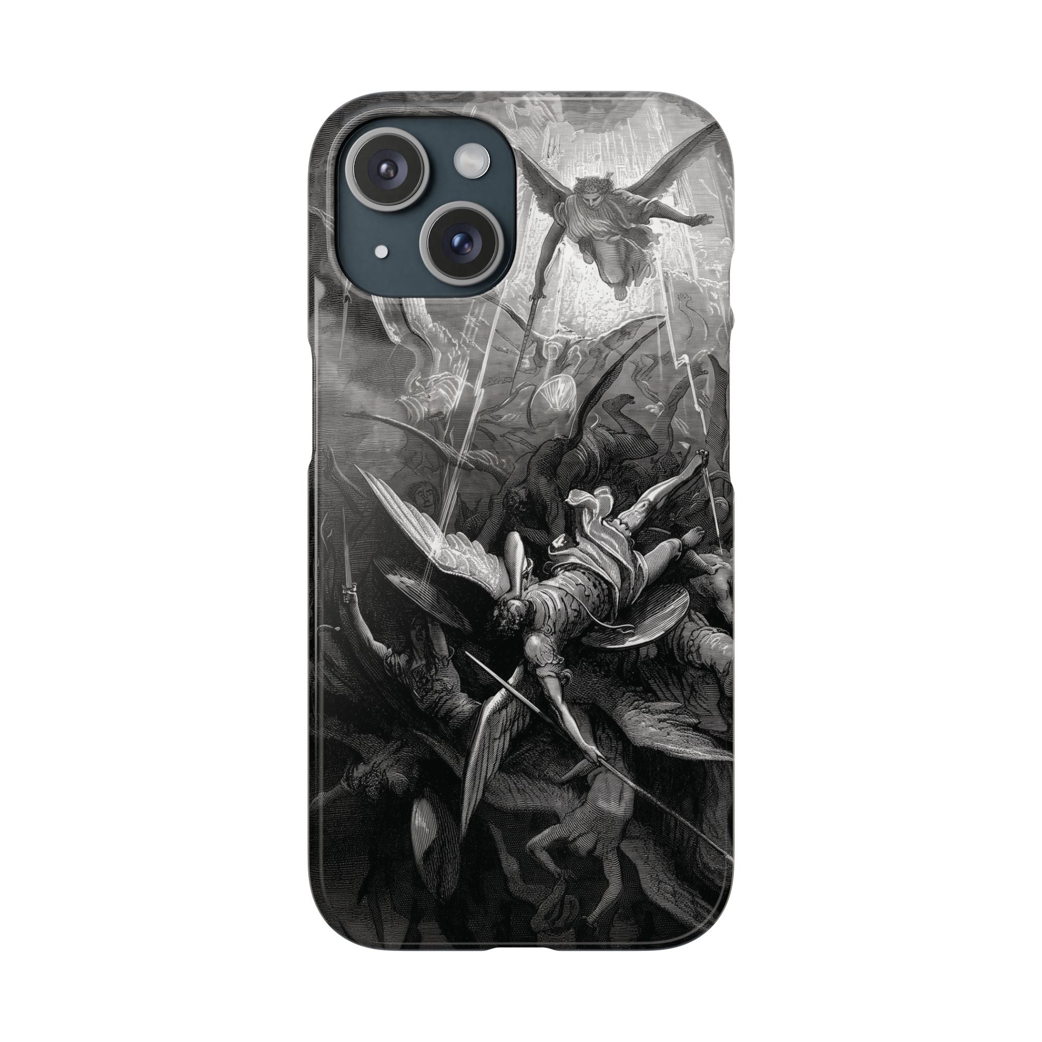 Paradise Lost | The Battle in Heaven by Gustave Doré - iPhone Slim Case