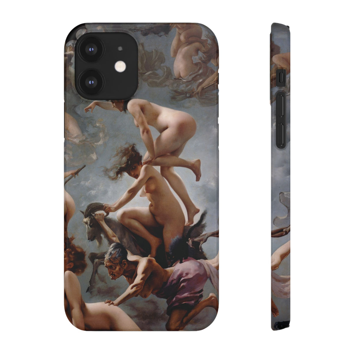 Witches going to their Sabbath by Luis Ricardo Falero - iPhone Slim Case
