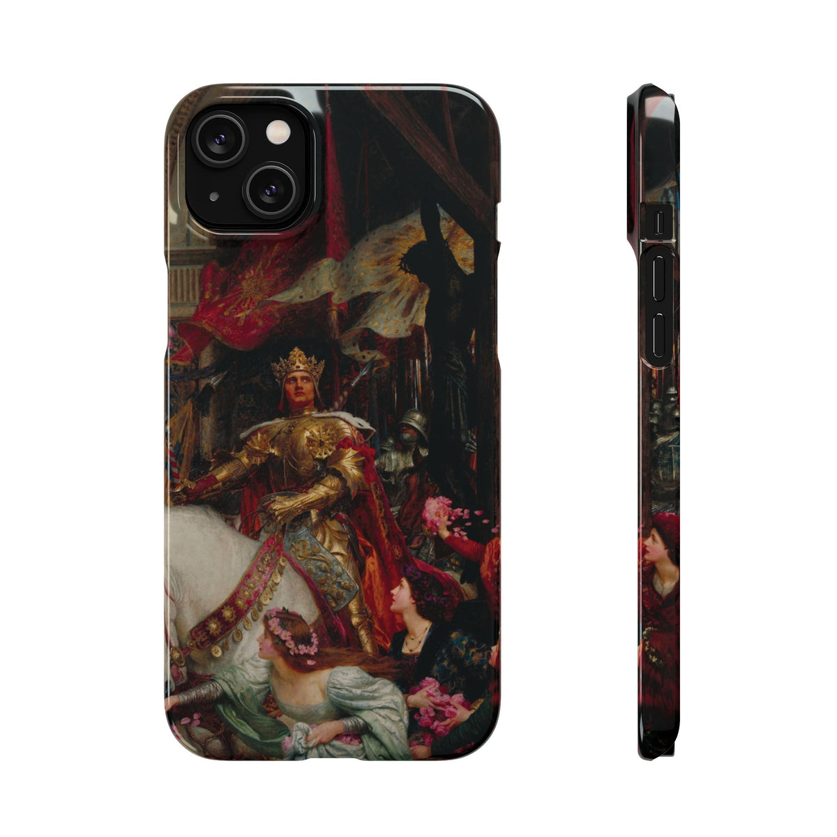 The Two Crowns by Frank Dicksee - iPhone Slim Case
