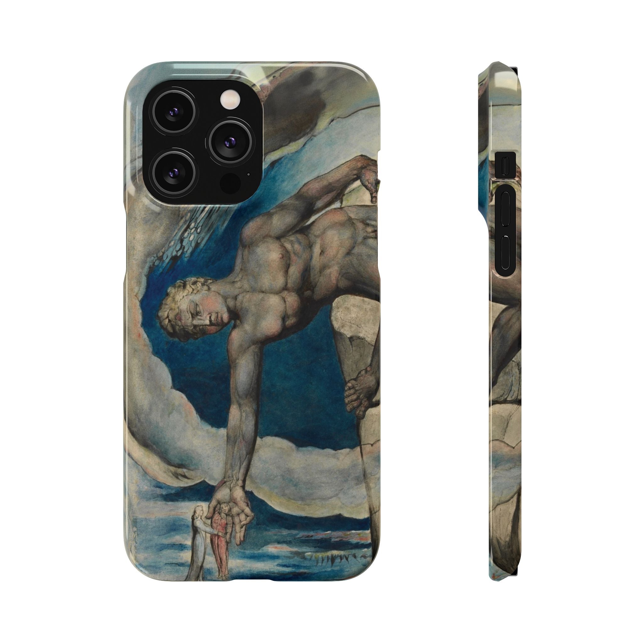 Antaeus setting down Dante and Virgil in the Last Circle of Hell by William Blake - iPhone Slim Case