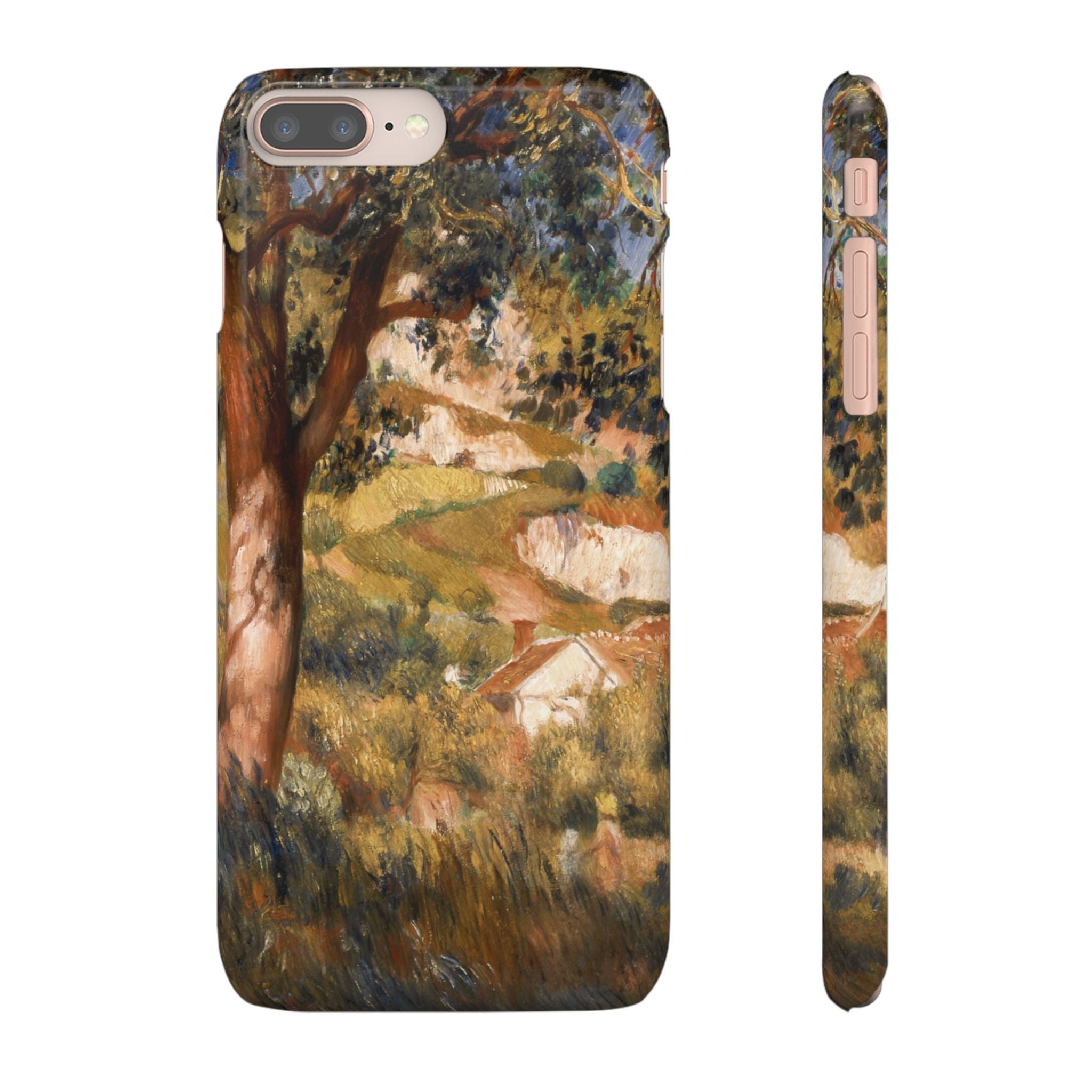 Paysage a La Roche Guyon by Pierre Auguste Renoir - iPhone Slim Case