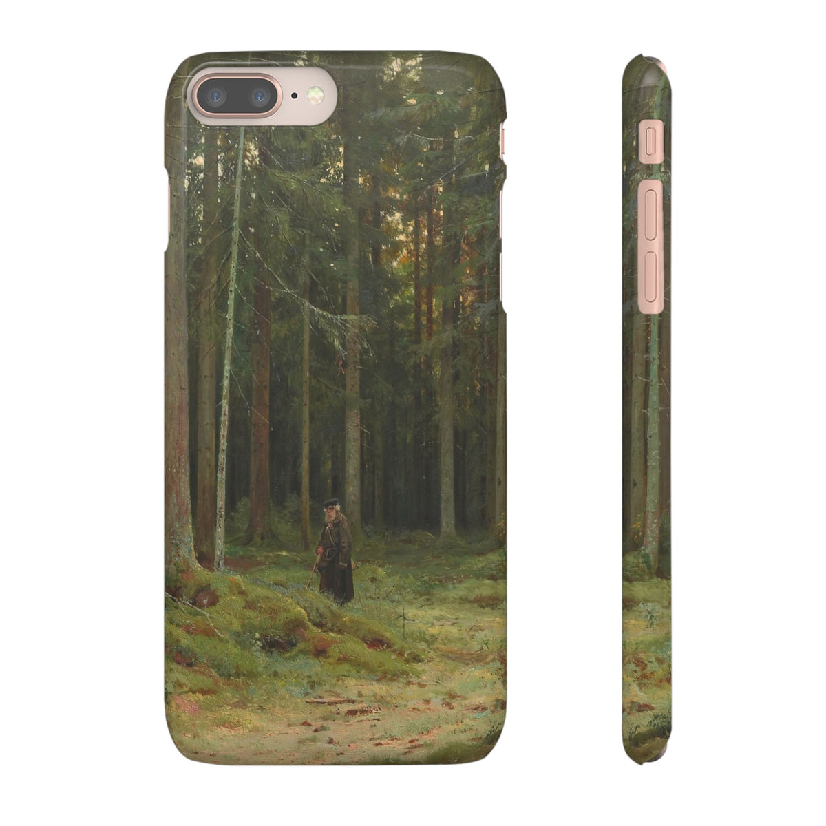 In the Forest of Countess Mordvinova Petergof by Ivan Ivanovich Shishkin - iPhone Slim Case