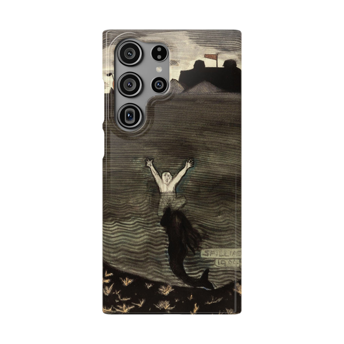 The Call of the Mermaid The Drowning by Leon Spilliaert - Samsung Slim Case