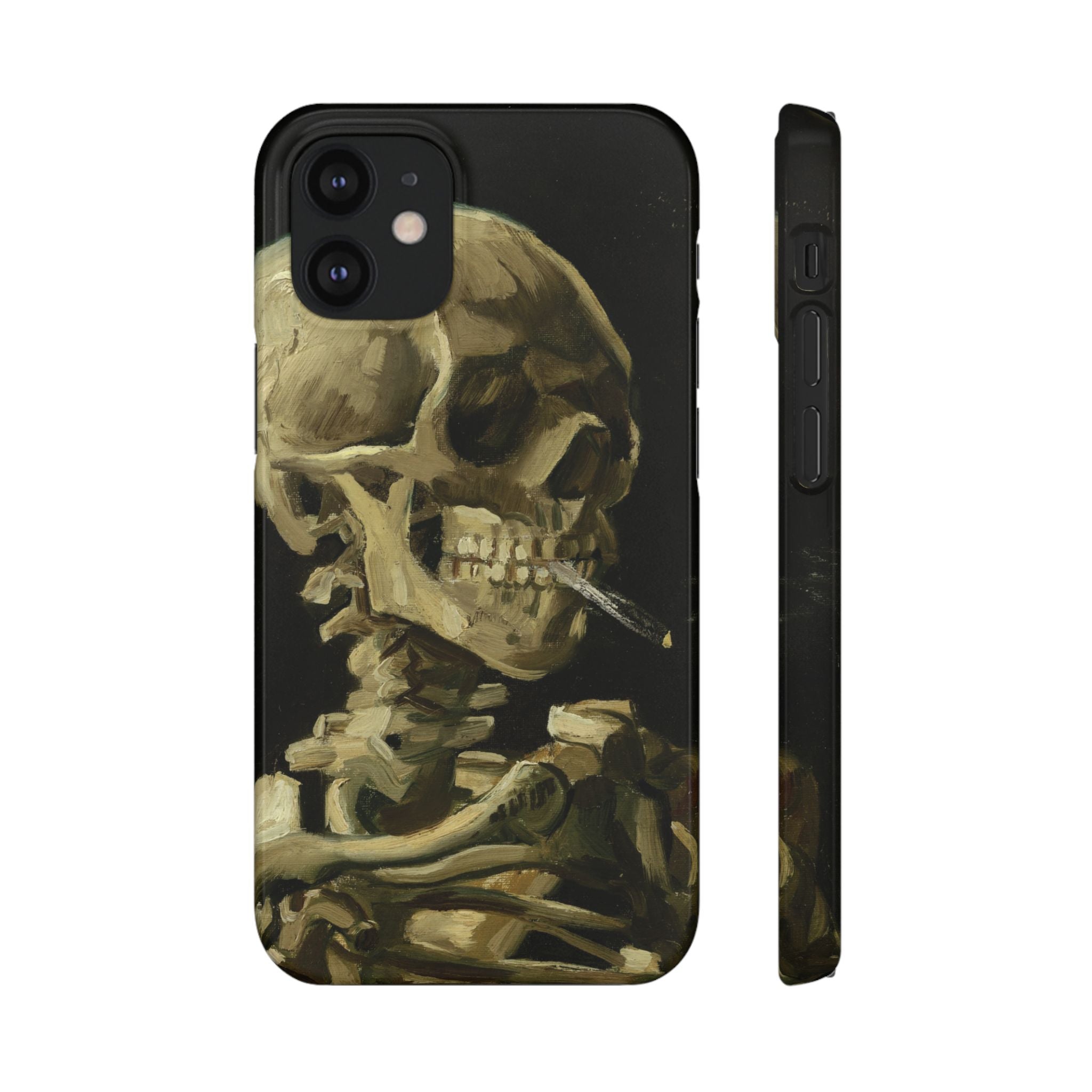 Head of a Skeleton with a Burning Cigarette by Vincent van Gogh - iPhone Slim Case