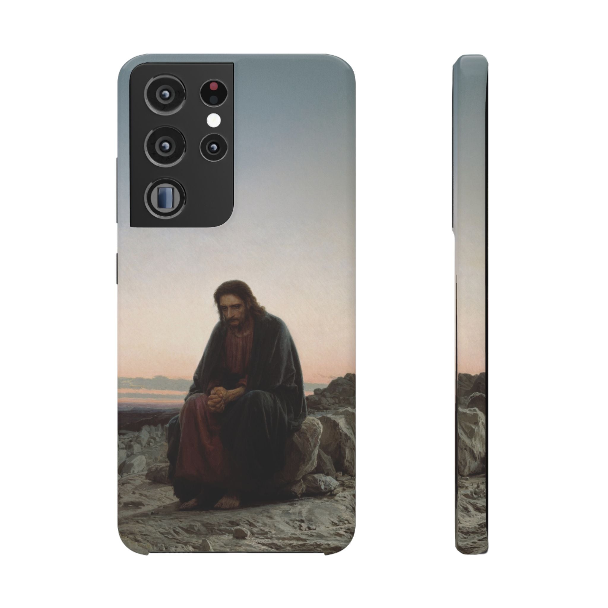 Christ in the Desert by Ivan Kramskoy - Samsung Slim Case