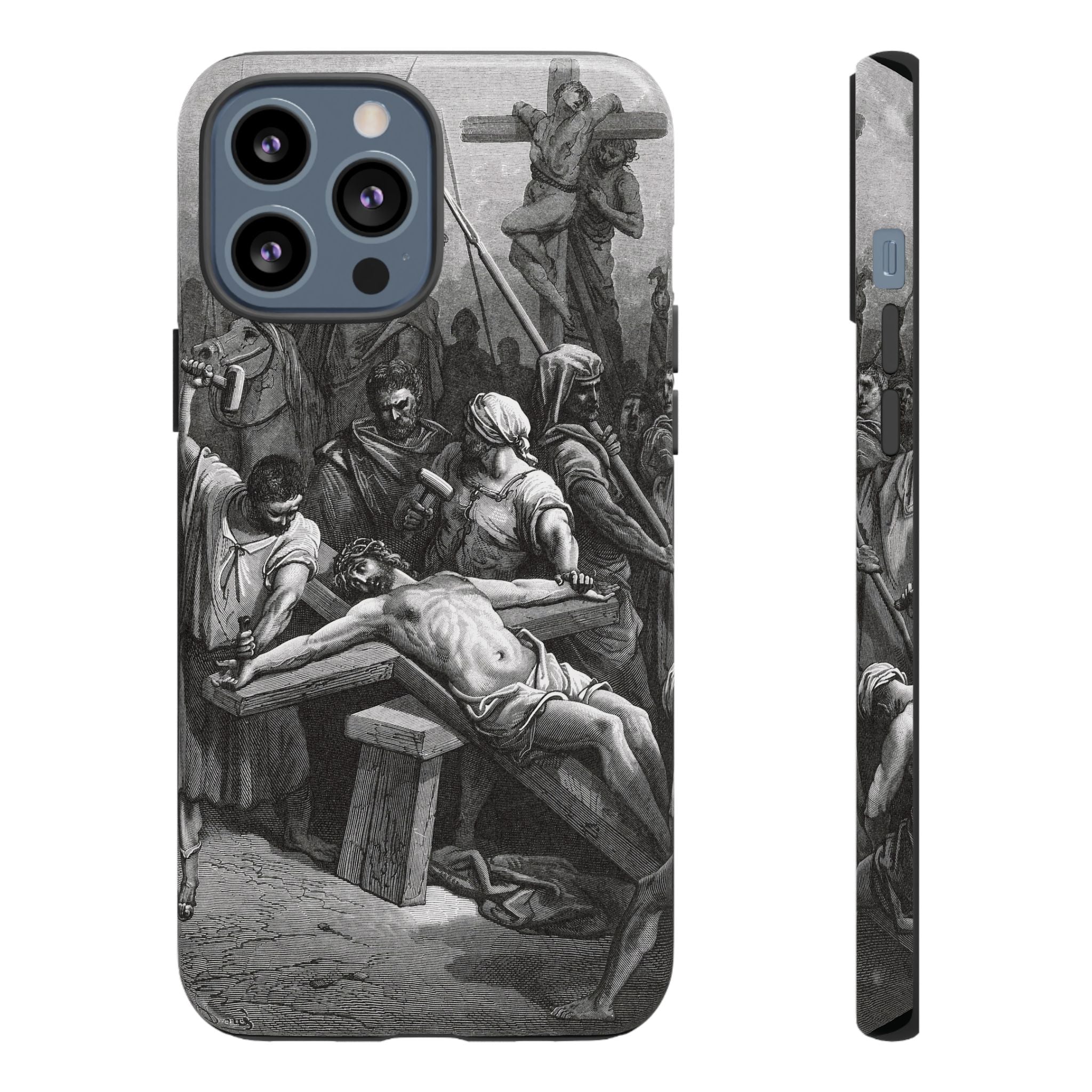 Crucifixion of Jesus by Gustave Doré - iPhone Tough Case
