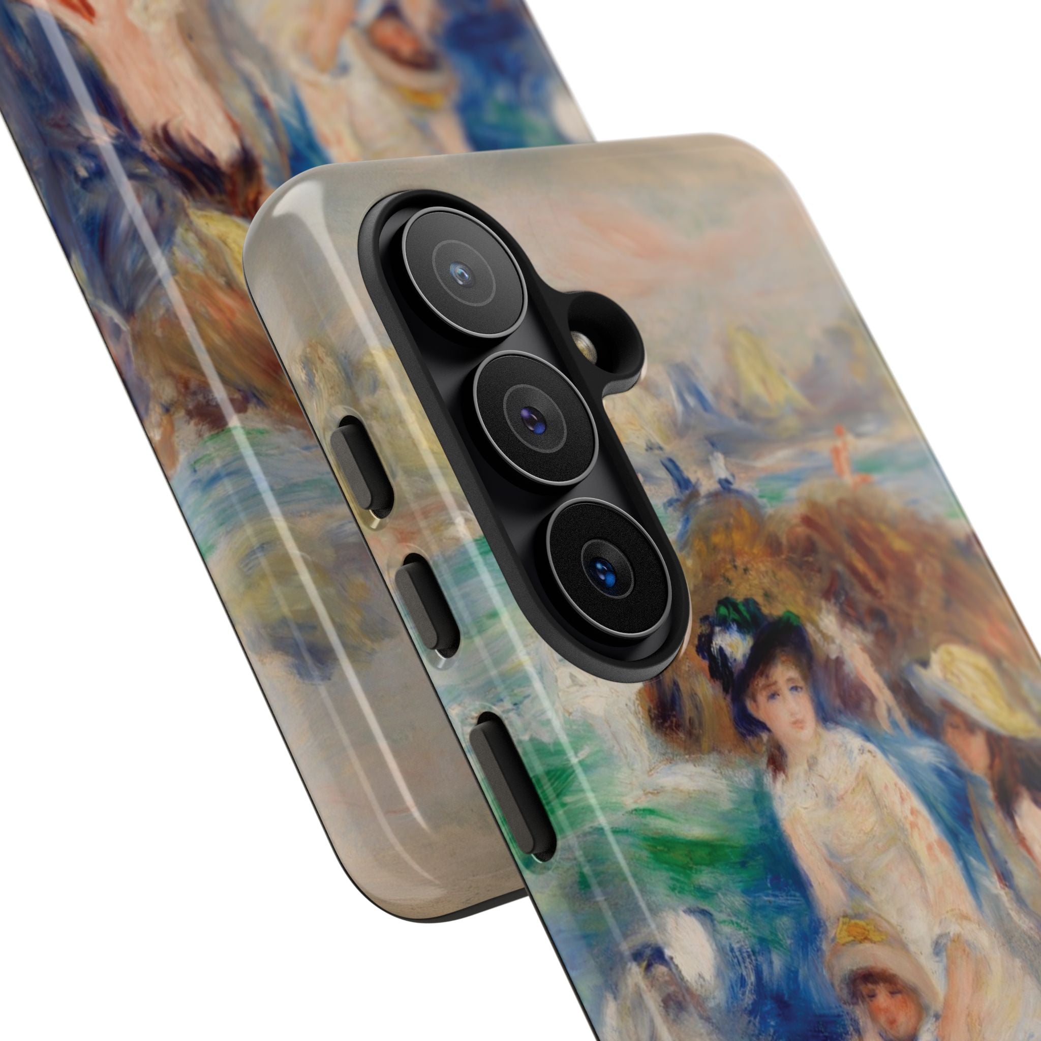 Children at the Beach at Guernsey by Pierre Auguste Renoir - Samsung Tough Case