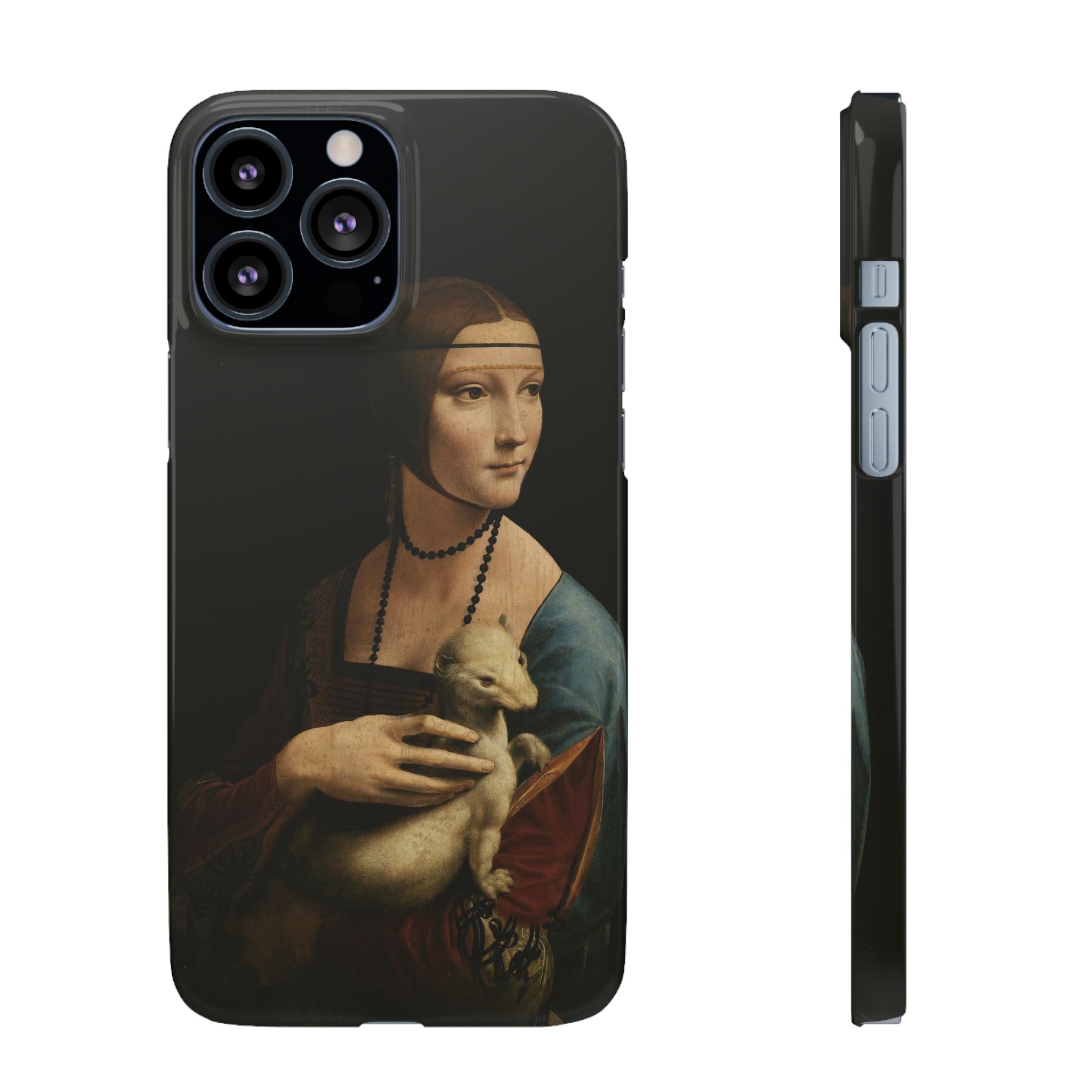 Lady with an Ermine by Leonardo da Vinci - iPhone Slim Case