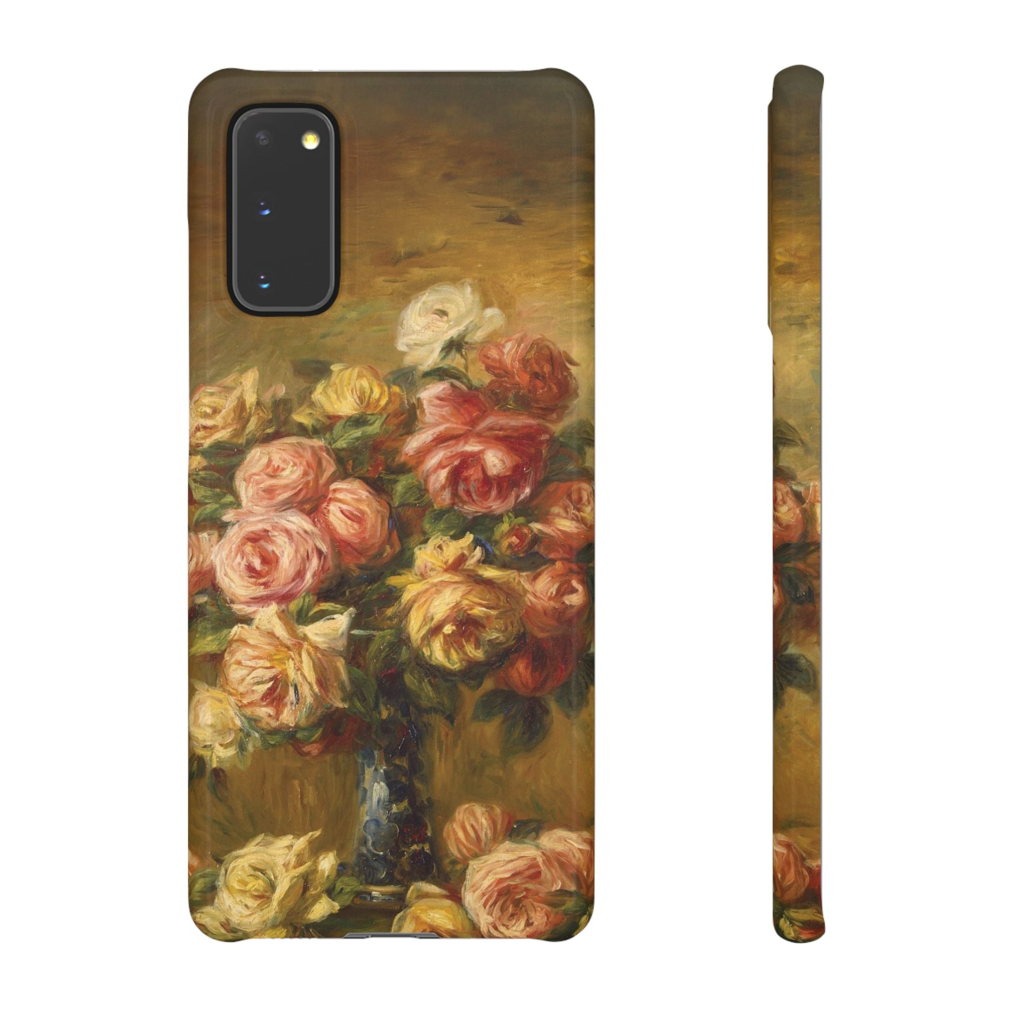 Roses in a Vase by Pierre Auguste Renoir - Samsung Slim Case