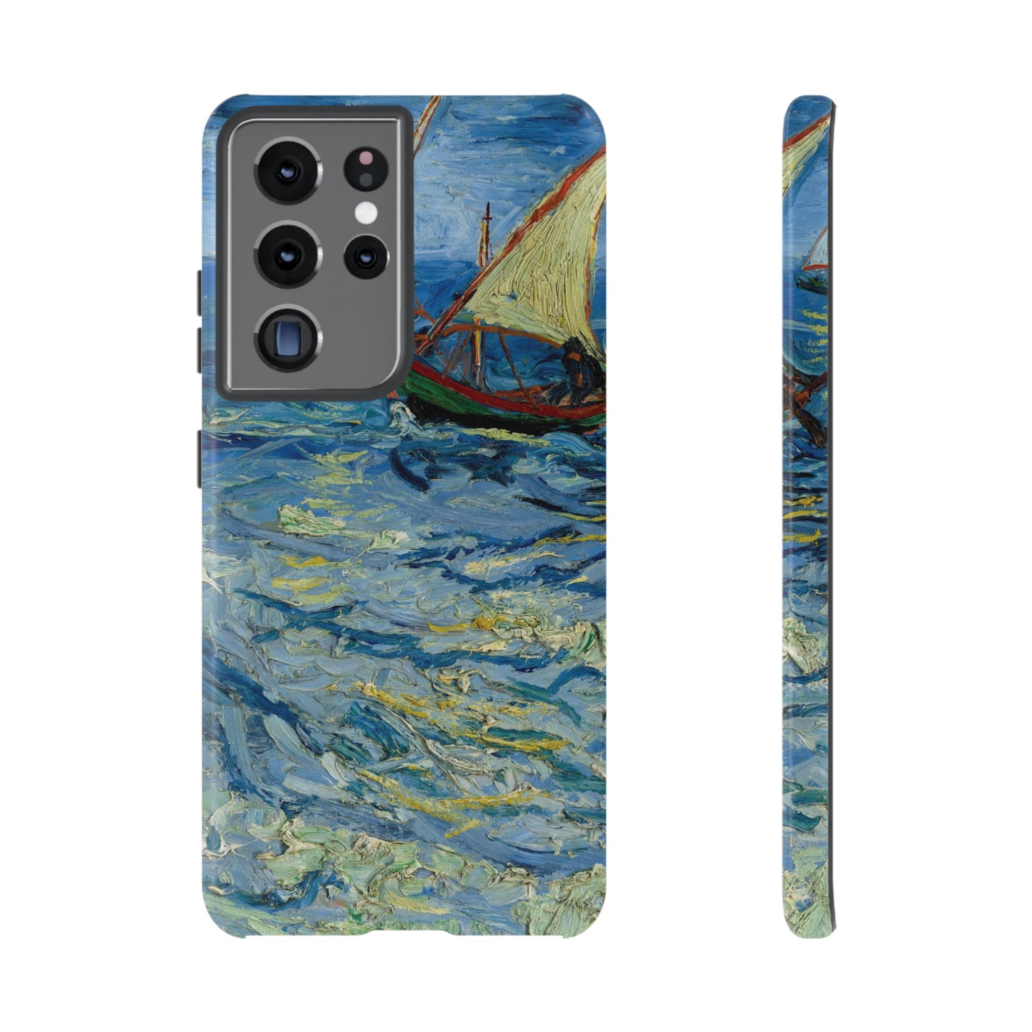 Fishing Boats at Sea by Vincent van Gogh - Samsung Tough Case