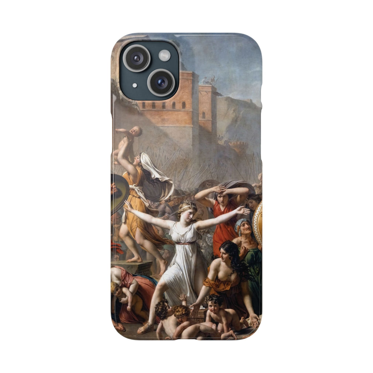 The Intervention of the Sabine Women by Jacques-Louis David - iPhone Slim Case