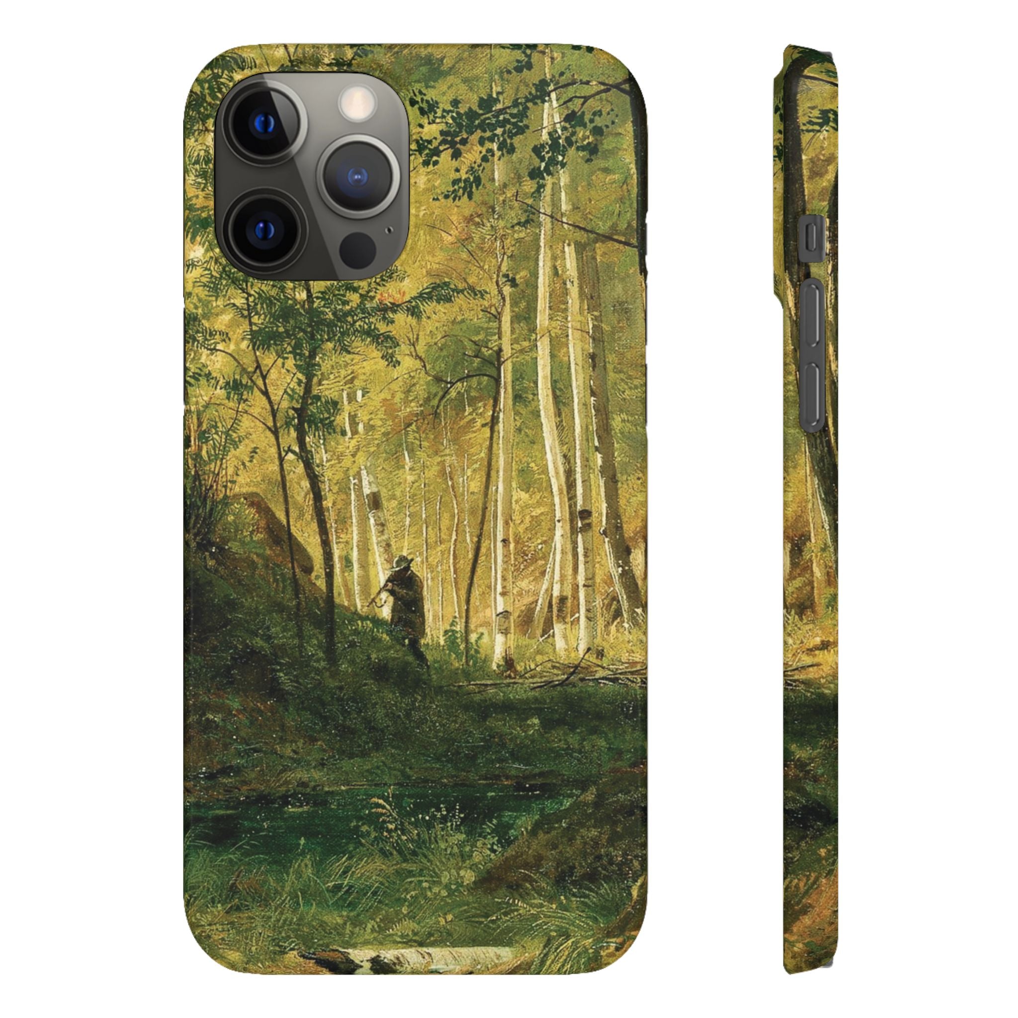 Landscape with a Hunter Valaam Island by Ivan Ivanovich Shishkin - iPhone Slim Case