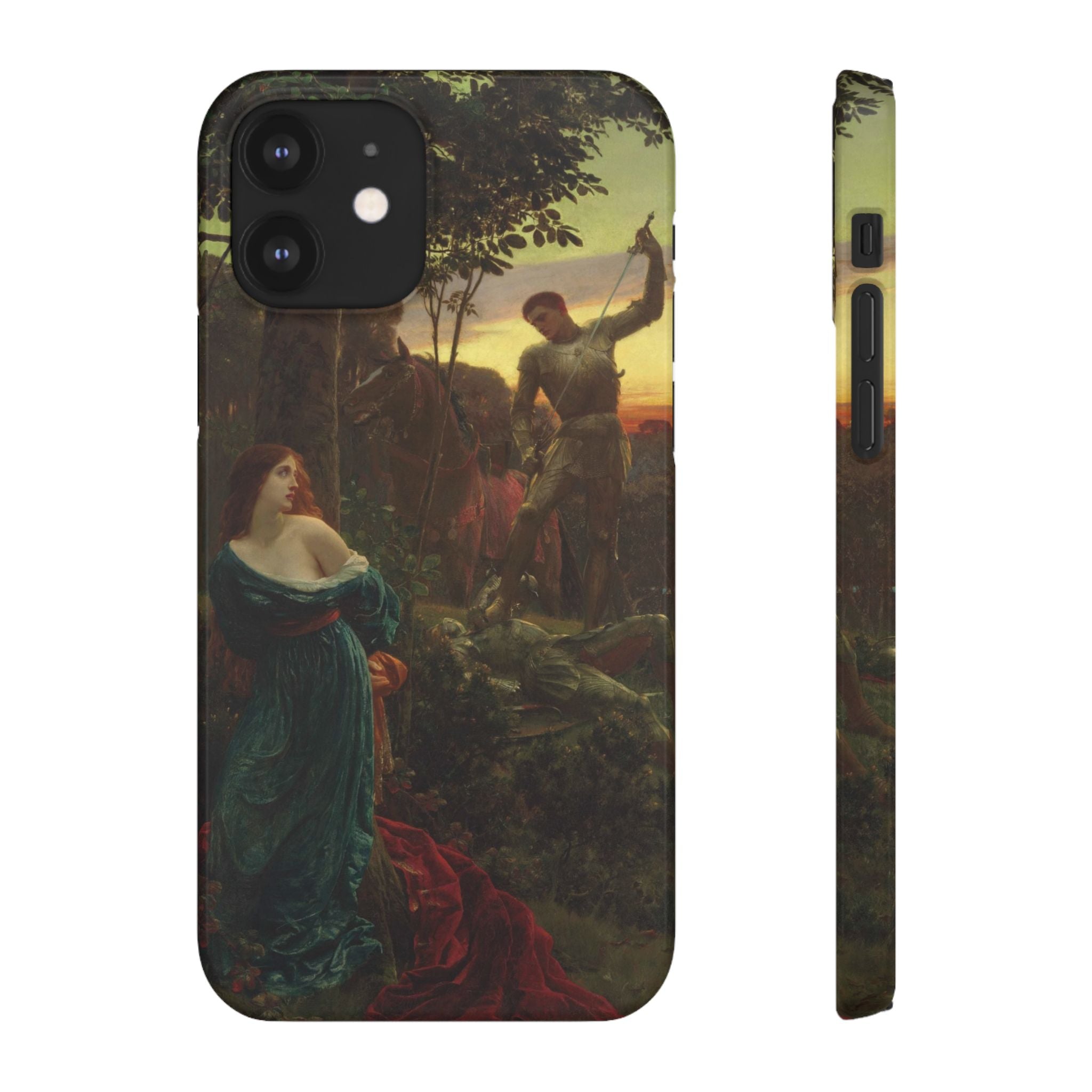 Chivalry by Frank Dicksee - iPhone Slim Case