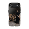 Daniel in the Lion's Den by Briton Riviere - iPhone Tough Case