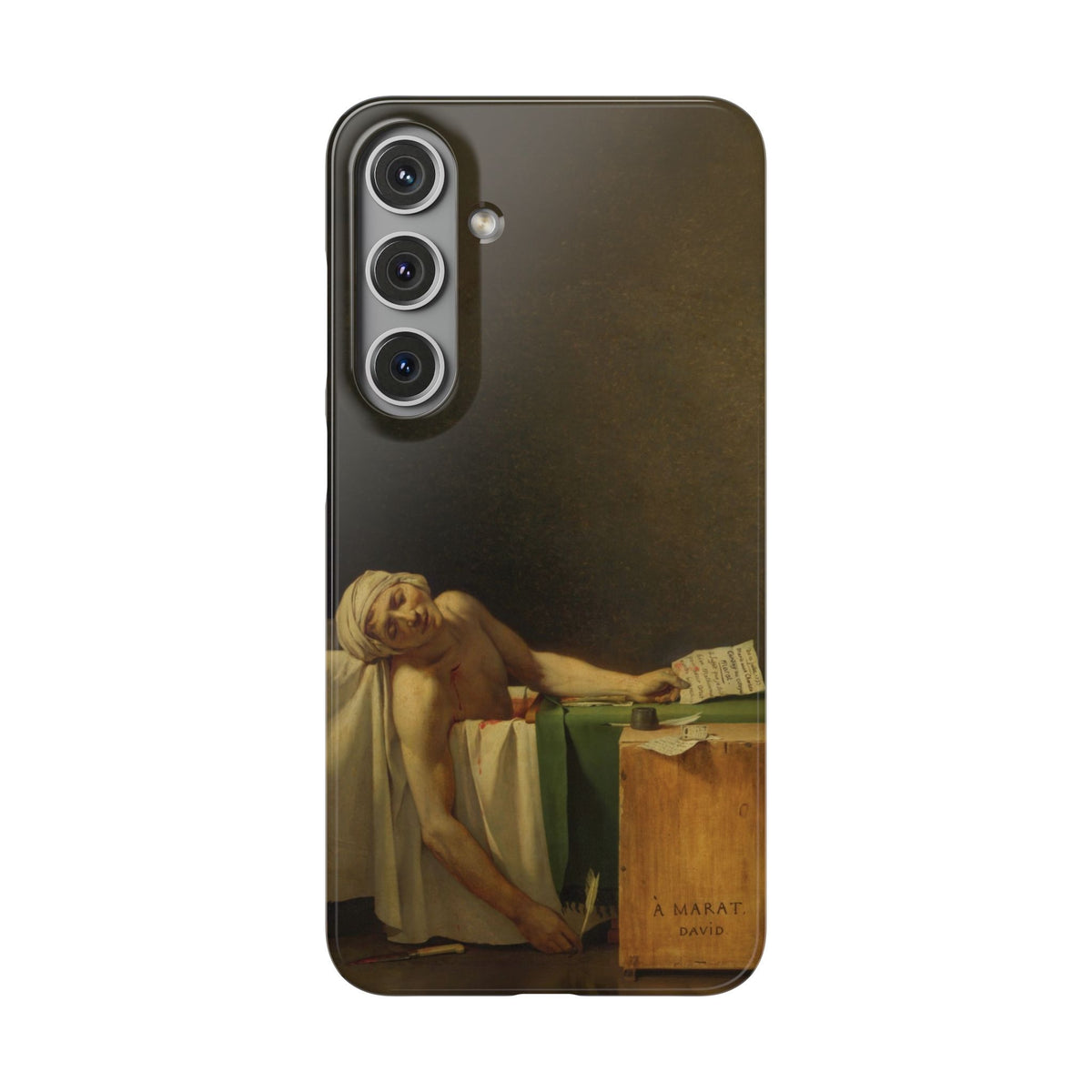 The Death of Marat by Jacques-Louis David - Samsung Slim Case