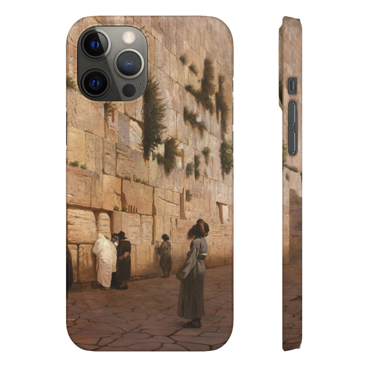 Le Mur des Lamentations by Jean-Leon Gerome - iPhone Slim Case