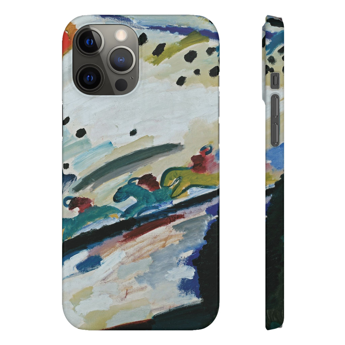 Romantic Landscape by Vasily Kandinsky - iPhone Slim Case