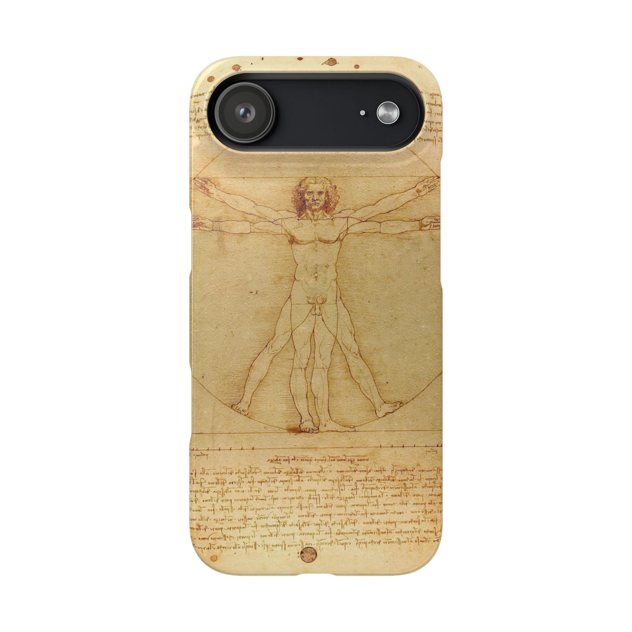 The Vitruvian Man by Leonardo da Vinci - iPhone Slim Case