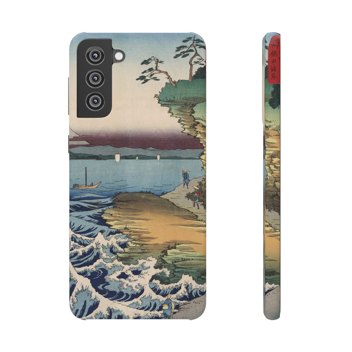 The Hota Coast in Awa Province by Utagawa Hiroshige - Samsung Slim Case