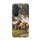 Herd under Trees by Ivan Ivanovich Shishkin - Samsung Tough Case