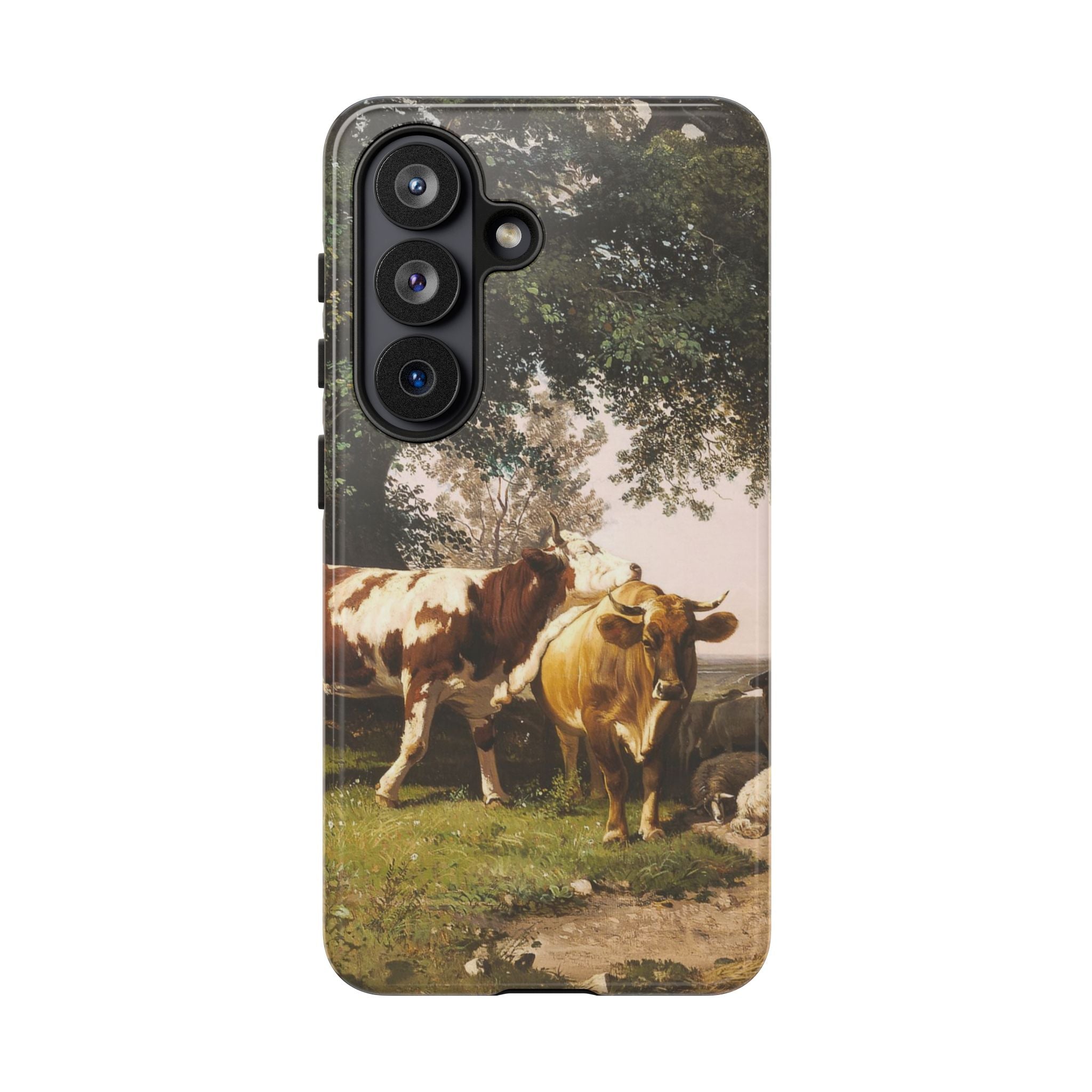Herd under Trees by Ivan Ivanovich Shishkin - Samsung Tough Case
