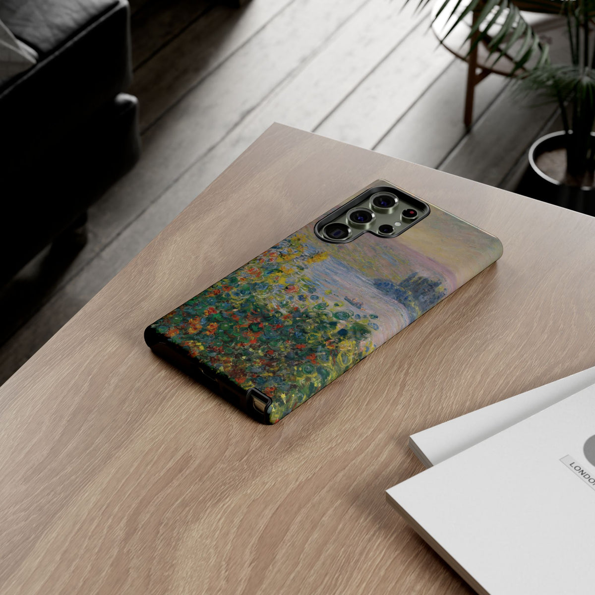 Blumenbeete bei Vétheuil von Claude Monet - Samsung Tough Case
