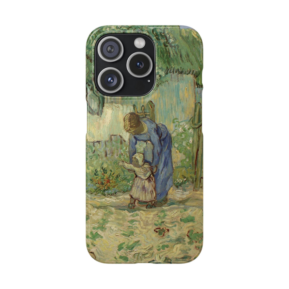 First Steps after Millet by Vincent van Gogh - iPhone Slim Case