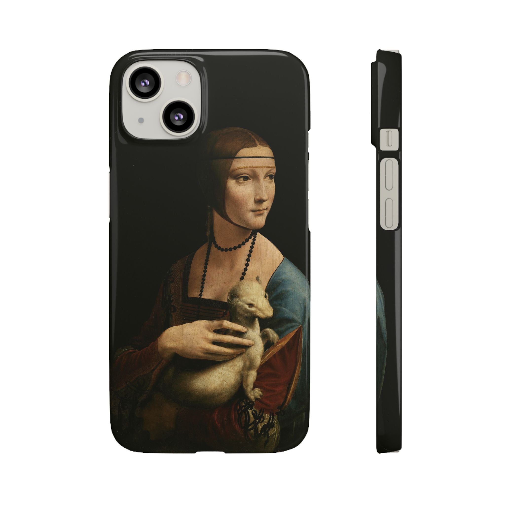 Lady with an Ermine by Leonardo da Vinci - iPhone Slim Case